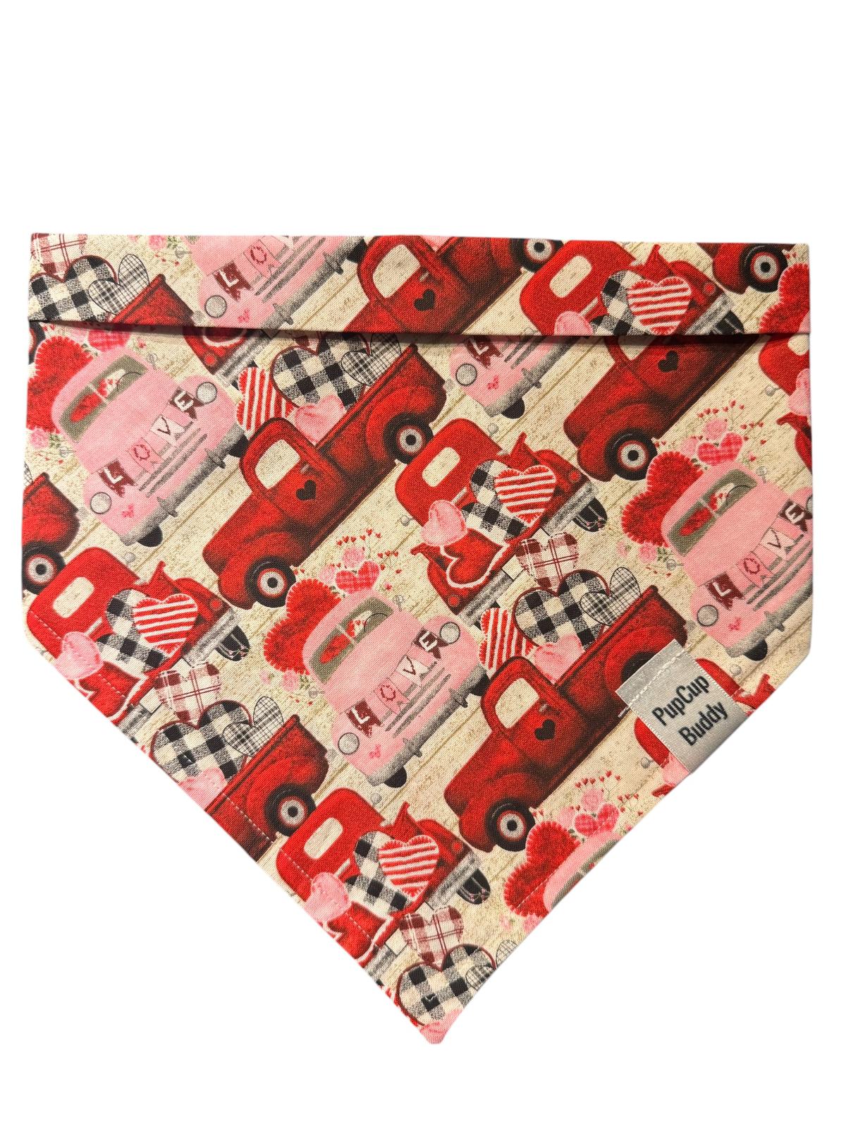 Valentine Love Truck Bandana