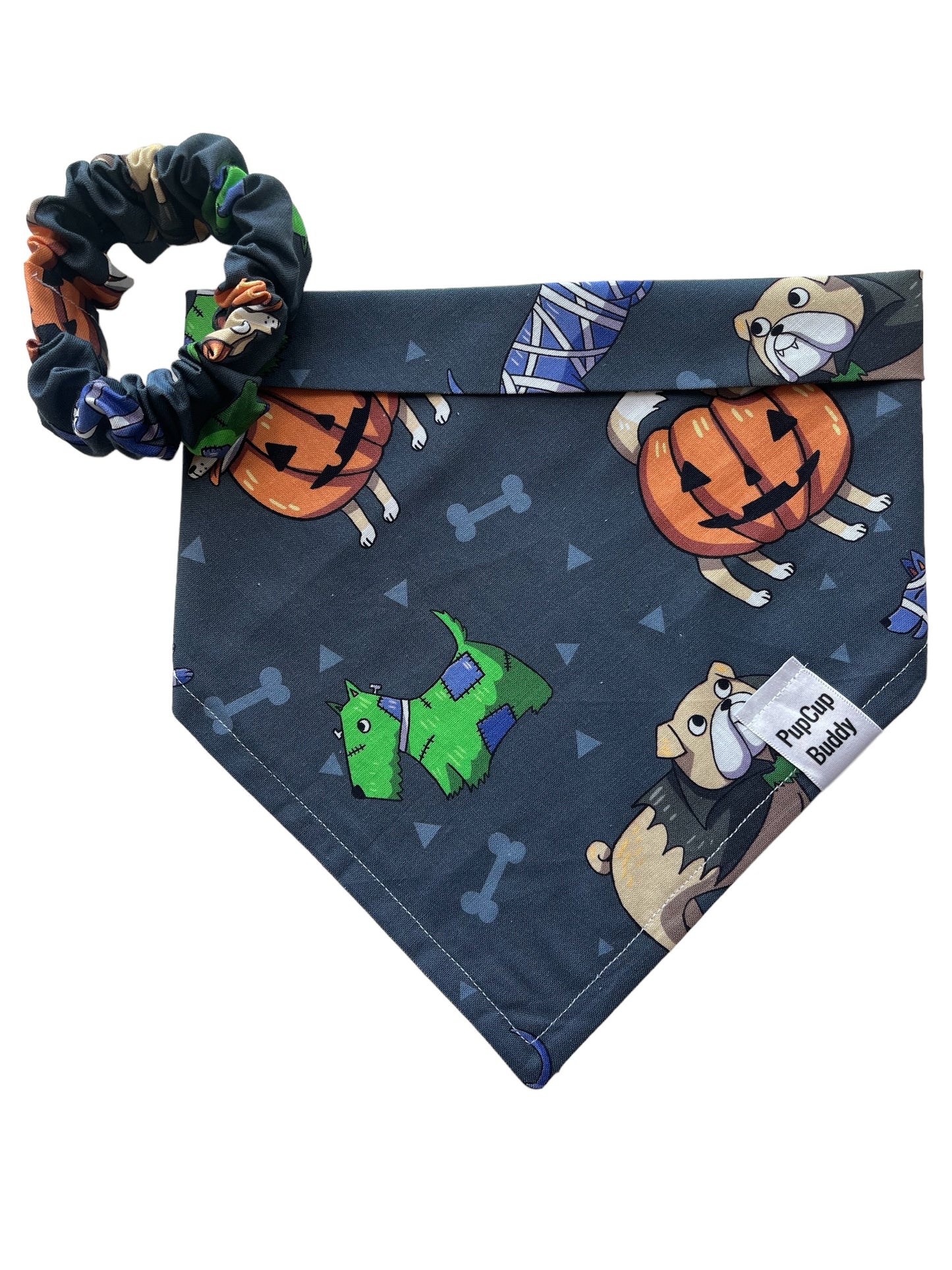 Monsters & Mutts Bandana and Scrunchie Set