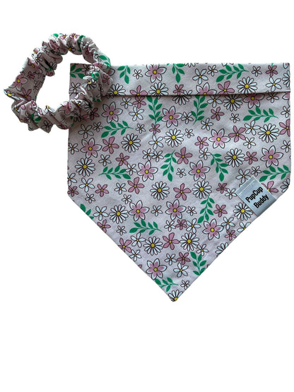 Spring Blossoms Bandana and Scrunchie Set