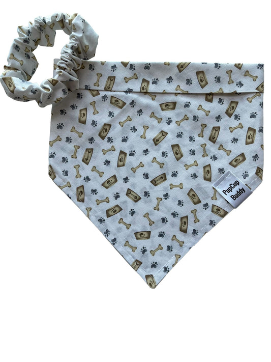 Paws and Bones Bandana and Scrunchie Set