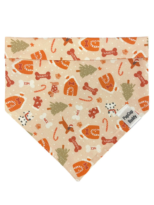 Naughty & Nice Christmas Bandana