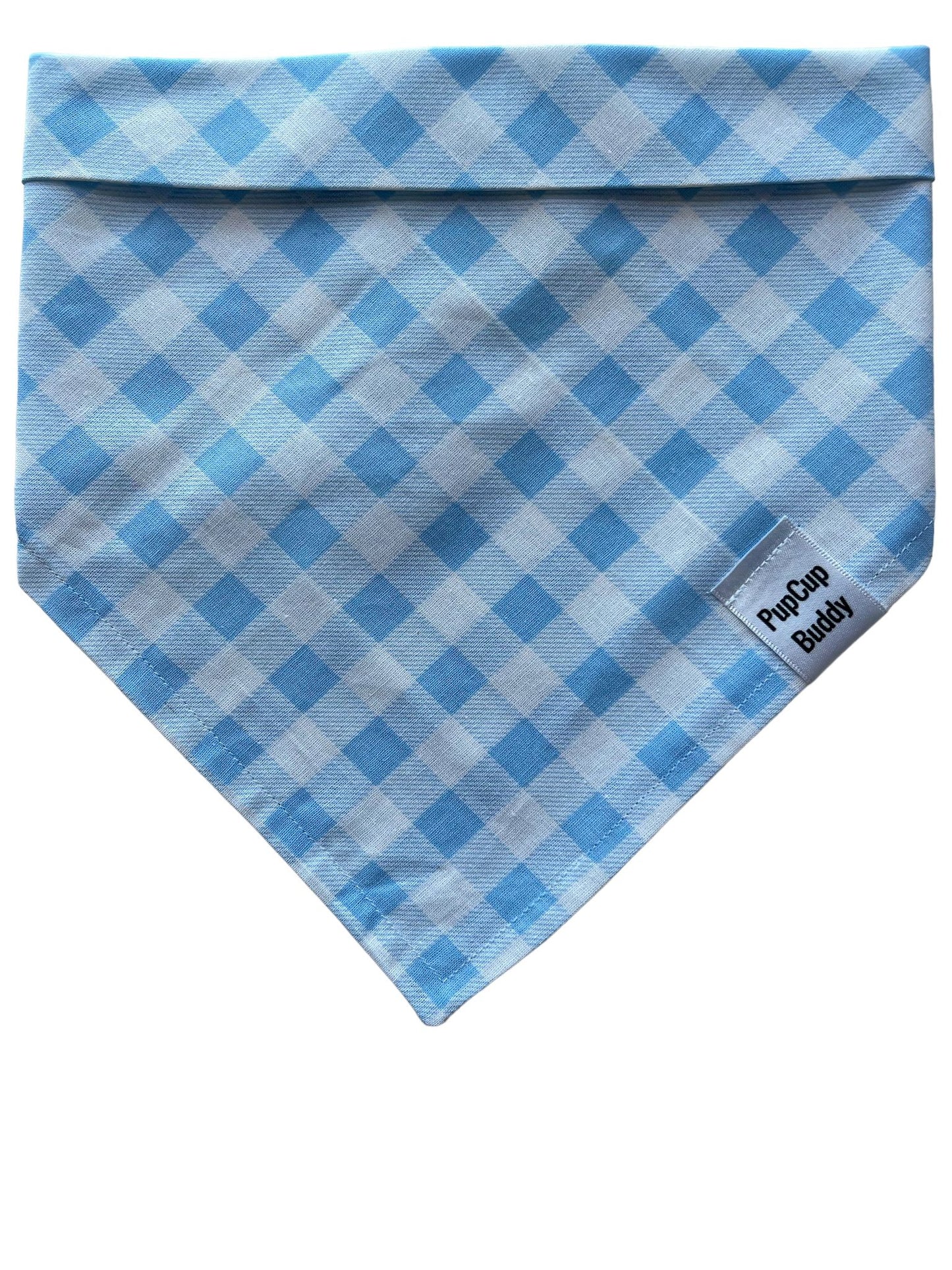 Blue Gingham Bandana