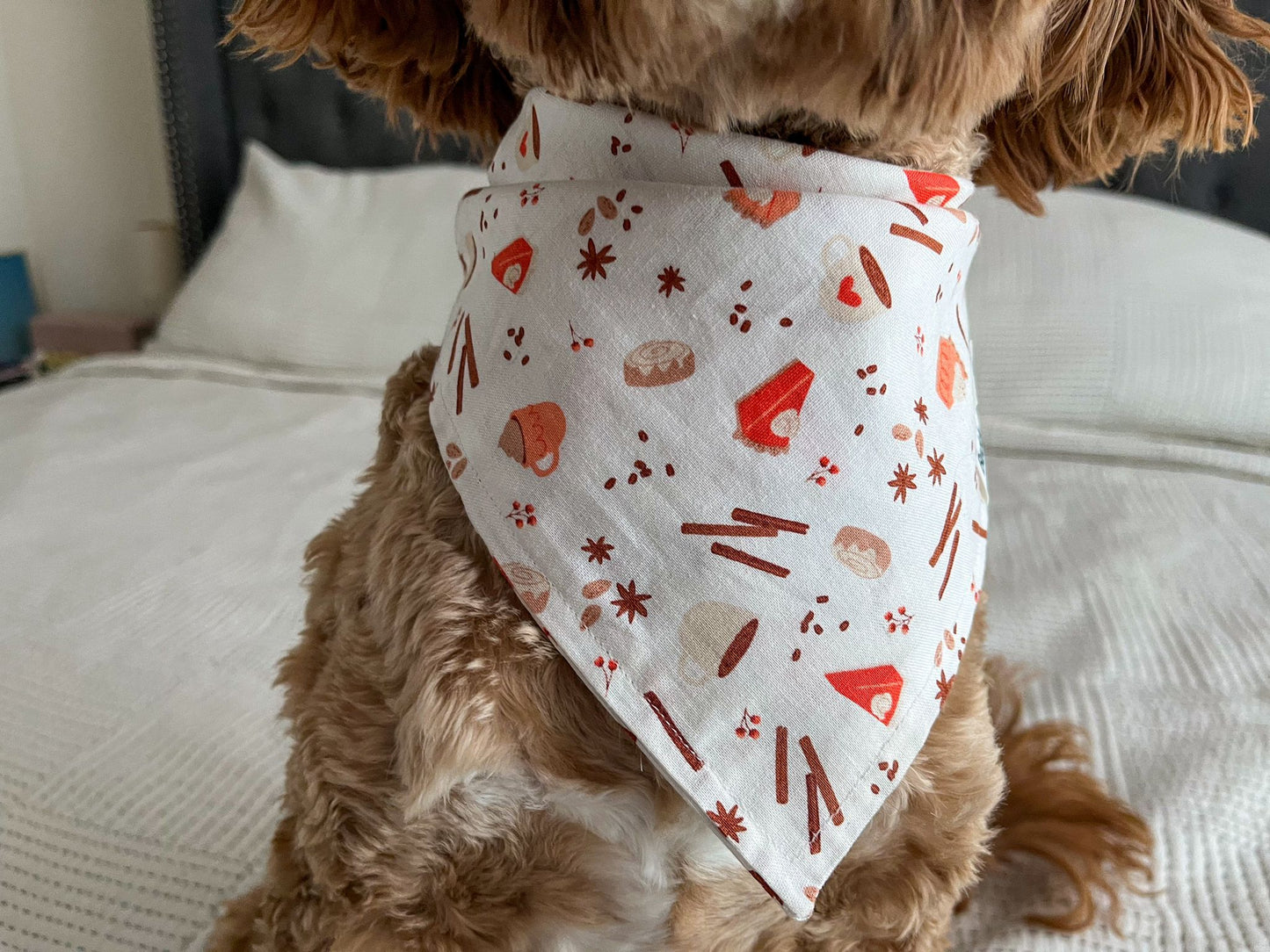 Warm Spice Delight Bandana and Scrunchie Set